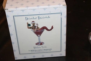 Diciembre Diamantes 2020 Muérdago Santa Beefcake Merman Martini Vaso Navidad - Imagen 1 de 11