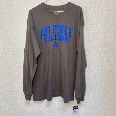 Air Force Falcons Shirt Men’s XL Grey Long Sleeve U.S.A.F.A. Crew Neck AF Tee - Image 1 of 4