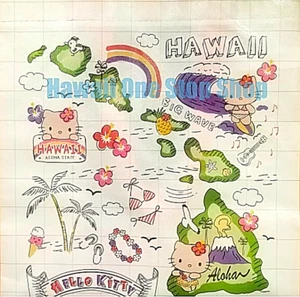 HELLO KITTY HAWAII REUSABLE SHOPPING BAG CUTE ALOHA DESIGN Beach Tote - Q - Picture 1 of 5