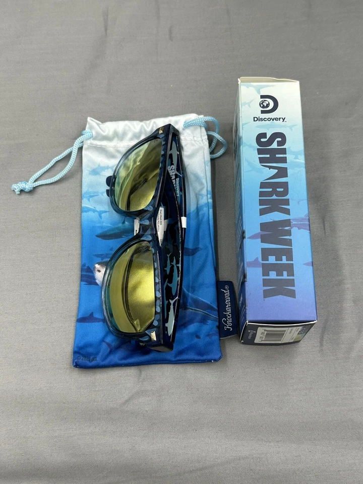 2020 Knockaround Discovery Shark Week Limited Edition Fort Knocks Sunglasses