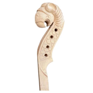 Advanced 4/4 Violin Head Hand Carved Lion Violin Neck Replacement Repair Violin - Picture 1 of 2