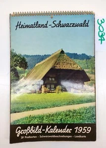 Calendario 1959 Foresta Nera Hellmatland Schwarzwald - Imagen 1 de 4