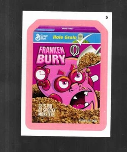 Wacky Packages Serie 8 PINK BORDER PARALLEL STICKER 5 Franken Bury - Bild 1 von 2