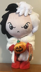 Disney villains 18" Plush Cruella De Vil Halloween Door Greeter Pumpkin NEW - Picture 1 of 4