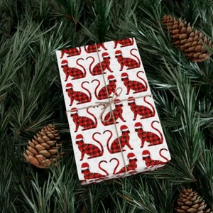 Adorable Christmas Cats Wrapping Paper Roll, Cat Paper, Christmas Cats - Picture 1 of 25