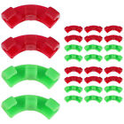 60 Pflanzenstiel-Clips 90°-Bieger für stressfreies Training - Rot Grün