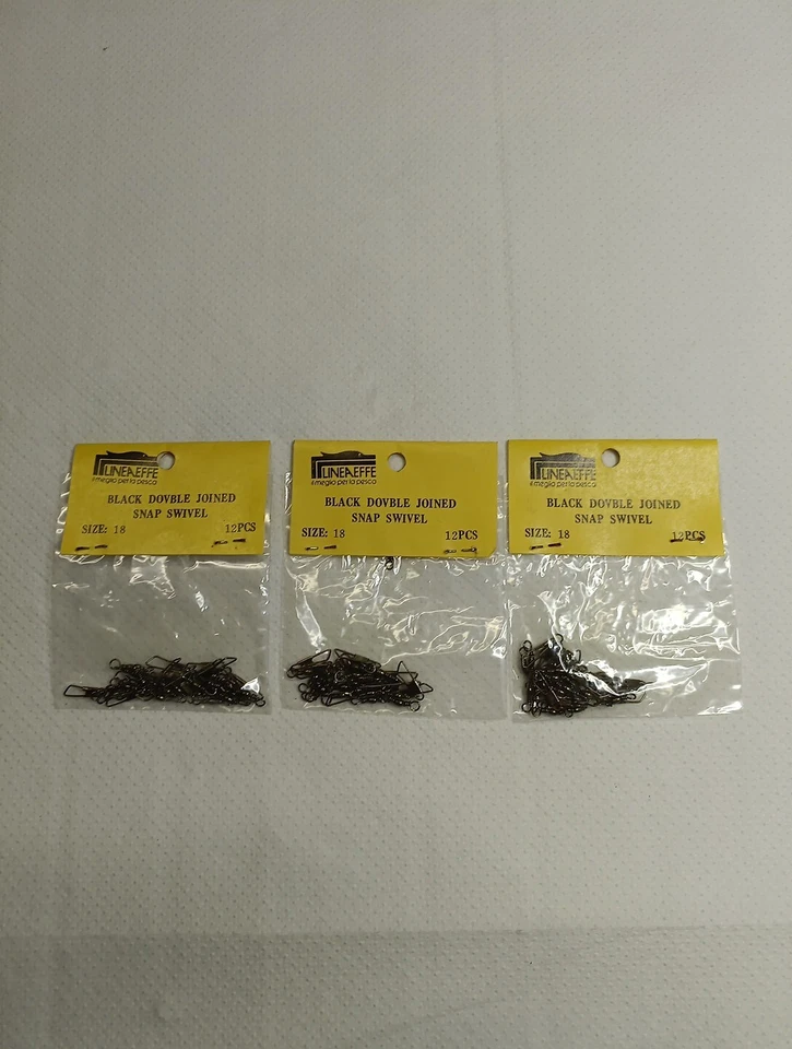 GIRELLA E Moschettone Lineaeffe Size 18- Tre Bustine Da 12 Pz  - Immagine 1 di 2