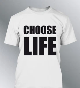 Tee shirt personnalisé homme GEORGE MICHAEL Choose Life wham - Imagen 1 de 3