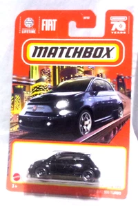 KKar Matchbox - 2023 Basic - 16/100 * 2019 Fiat 500 Turbo - Black - Picture 1 of 6