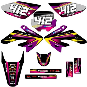 2004-2010 CRF 80 SURGE Purple Senge kit de gráficos compatible con Honda - Imagen 1 de 10