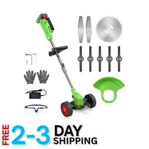 21V All-in-One Lawn Mower and Edger - Lightweight Trimmer with Safety Features - Picture 1 of 9