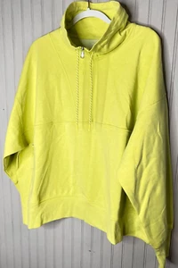 Old Navy Active Damen SWEATSHIRT 4X gelb 1/4 Zip atmungsaktiv dynamisch NEU - Bild 1 von 12