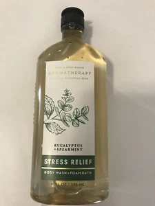 NEW BATH & BODY WORKS AROMATHERAPY STRESS RELIEF BODY WASH & FOAM BATH 10 FLOZ - Picture 1 of 2