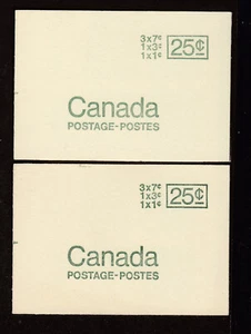 1967 #BK66a & #BK66b 25¢ QUEEN ELIZABETH II 2 CENTENNIAL BOOKLET F-VFNH - Picture 1 of 2