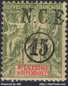 NOUVELLE CALEDONIE TYPE GROUPE N° 58 NEUF * AVEC CHARNIERE - Picture 1 of 2