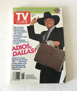 Larry Hagman - TV Guide Magazine May 4-10 1991 Adios Dallas! Edition - Imagen 1 de 3