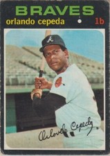 ORLANDO CEPEDA - 1971 TOPPS BASEBALL CARD #605