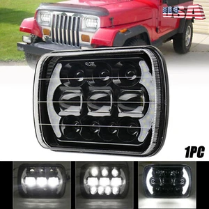 7X6 7X5 inch LED Headlight DRL Hi/Lo Sealed Beam Headlamp for Toyota Hilux 88-97 - Picture 1 of 12