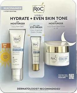 RoC Multi-Correxion Anti-aging Bundle Face Moisturizer Night Ceram & Eye Cream - Picture 1 of 2