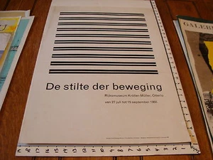 Vintage Art Poster: 1968 de stilte der beweging Rijksmuseum Krooler-Muller - Picture 1 of 7