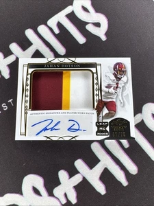 Leaf Trinity Patch Auto Gold 2022/75 Jahan Dotson #PA-JD3 JUEGO USADO - Imagen 1 de 2