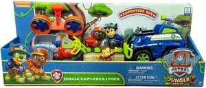 Paw Patrol Jungle Explorer 2 Pack Veicoli Chase Zuma con Personaggi 3 Anni+ - Foto 1 di 2