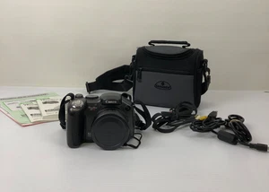 Canon Powershot S3 IS PC1192 6.0MP 12x Optical Zoom Black 16GB SD Card Strap Bag - Picture 1 of 22