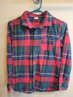 Boys Red Flannel Shirt Sz L 10/12 - Image 1 of 3