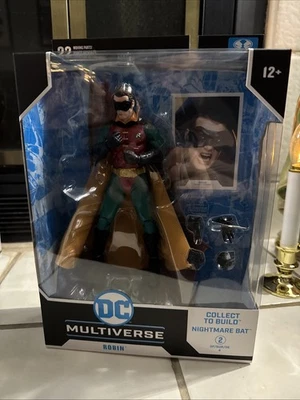 Figura McFarlane DC Multiverse Robin (Batman Forever) 7 pulgadas Build-A incluida nueva Foto 1 de 2