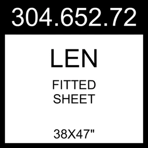Sábana bajera IKEA LEN blanca 38x47" 304.652.72 - Imagen 1 de 1