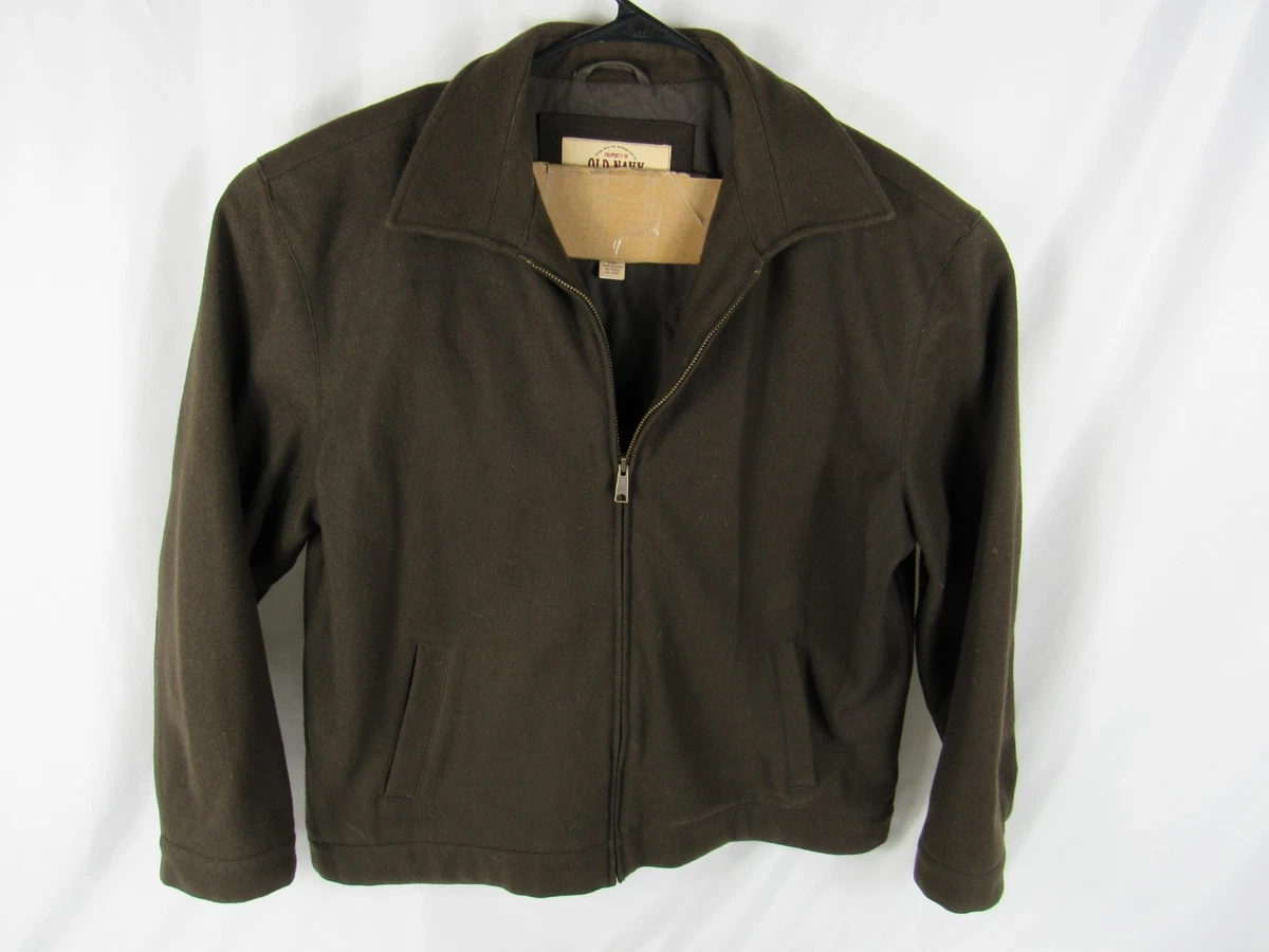 ジャケット・アウター OLD NAVY 00s Zip up Wool Jacket Brown L Old Navy Coats, Jackets & Vests for Wool Outer Shell Men for Sale
