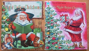 2 Vintage Whitman Tell-a-Tale Books ~ THE NIGHT BEFORE CHRISTMAS (2 copies) - Imagen 1 de 18