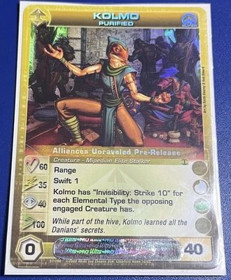 LP Chaotic Kolmo Purified Pre-Release Alliances Unraveled Super Rare Min E - Image 1 of 3