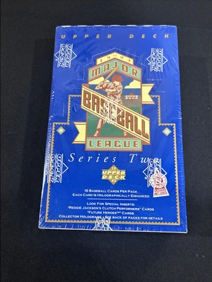 1993 Upper Deck Baseball Series 2 Factory Sealed Wax Box 36 Packs Derek Jeter RC - Image 1 of 4
