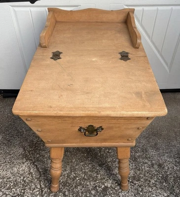 Vintage Maple Dough Proofing Sewing Box End Table Early American Style - Image 1 of 4