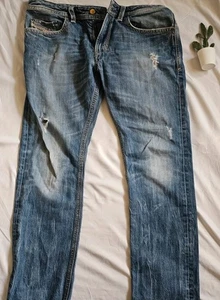 🔵 Herren Jeans blau Distressed Diesel W34 guter Zustand 🔵 - Bild 1 von 6