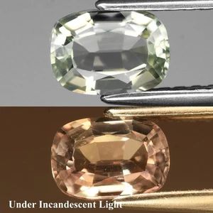 π 0.78ct 6.5x4.5mm VS Cushion Natural Color Change Diaspore - Turkey Gemstone - Picture 1 of 6