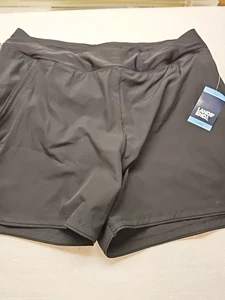 Pantalones Cortos de Natación Lands' End Damas Nuevos con Etiquetas, Grandes, Board Shorts Nuevos Negros - Imagen 1 de 7