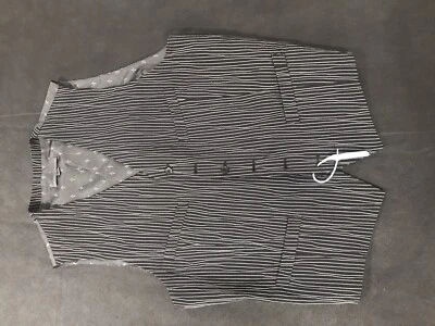 John Varvatos Collection Striped Vest. 54 US 44. $698 - Image 1 of 4