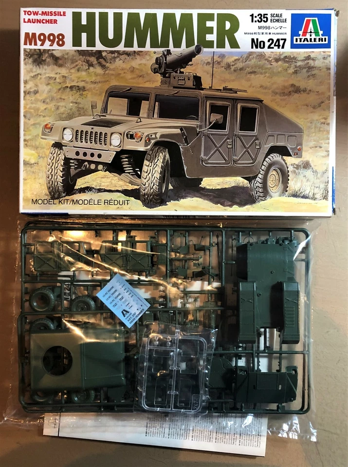 ITALERI 247 - M998 HUMMER • TOW MISSILE LAUNCHER - 1/35 PLASTIC KIT - Immagine 1 di 1