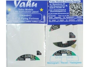 YAHU YMA4843 B-17 G 1/48 Instrument panel - Picture 1 of 1