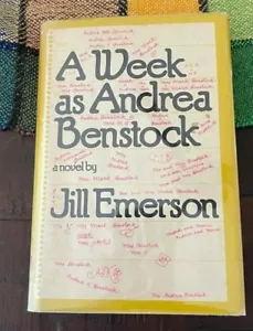 A WEEK AS ANDREA BENSTOCK Jill Emerson (Lawrence Block) SIGNED 1st/1st 1975 - Picture 1 of 9