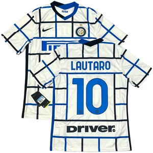 2020/21 Inter Milan Away Jersey #10 Lautaro Martinez Medium Nike Champions NEW - Picture 1 of 20