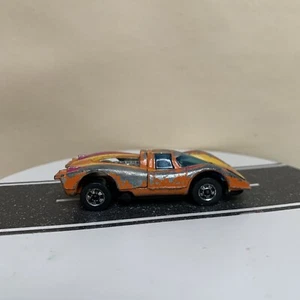 1969 Hot Wheels Flying Colors #9 Porsche P-917 Orange/Yellow w/BW & Rear Hatch  - Picture 1 of 12