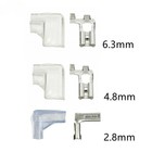 2.8/4.8/6.3 mm Right Angle - L Shape Flag Spade Crimp Terminals pvc cover