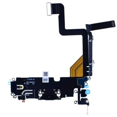 Conjunto de puerto de carga de cable flexible para Apple iPhone 14 Pro pieza de reparación de teléfono negro Foto 1 de 2