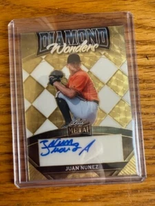 2024 Leaf Metal Diamond Wonders SuperPrismatic Juan Nunez Auto 1/1 Orioles - Picture 1 of 2