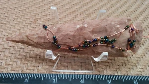 5" Zoll Speerspitze Spitze Hand Draht umwickelt mit Rocailles Wandkunst hängend wr12 - Bild 1 von 2