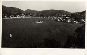 Griechenland, VATHI Βαθύ, Ithaka, Panorama (1950er Jahre) RPPC Postkarte - Bild 1 von 2