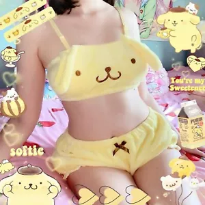Pom Pom Purin Top Shorts Underwear Set Pajamas Costume sexy suit GIRL GIFT - Picture 1 of 11